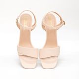 giày sandal nữ cao gót mika 5cm Hanatabi quai 1 xếp mũi vuông đế TA bigsize (35-41) mã HNSDG5F867