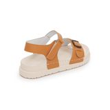 Sandal nữ Hanatabi 2 lớp quai bản ngang có khóa may liền đế cao 3cm mã HNSD607 (Size 35 -> 39)