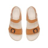 Sandal nữ Hanatabi 2 lớp quai bản ngang có khóa may liền đế cao 3cm mã HNSD607 (Size 35 -> 39)