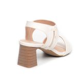 giày sandal nữ cao gót 5cm Hanatabi quai ngang khóa kéo đế TA bigsize (35-41) mã HNSDG5F1040