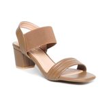 giày sandal nữ cao gót Hanatabi quai ngang mũi vuông hậu thun đế TA bigsize (35-41) mã HNSDG5F1068