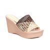 Dép nữ đế xuồng PU siêu nhẹ cao 9cm Hanatabi quai lưới (35-39) mã HNDE9F1158