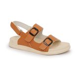 Sandal nữ Hanatabi 2 lớp quai bản có khóa may liền đế cao 2cm mã HNSDX2F805 (Size 35 -> 39)