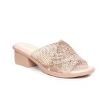dép nữ đế PU kem siêu nhẹ cao 5cm Hanatabi quai lưới bigsize (35-42) mã HNDE5F1099