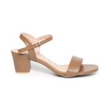 giày sandal nữ cao gót 5cm Hanatabi quai ngang mũi vuông hậu C đế TA bigsize (35-41) mã HNSDG5F871