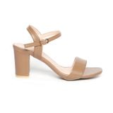 giày sandal nữ cao gót 7cm Hanatabi quai ngang mũi vuông hậu c đế TA bigsize (35-41) mã HNSDG7F876