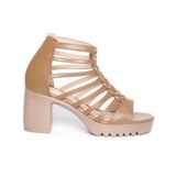 giày sandal nữ đế PU siêu nhẹ cao 7cm Hanatabi quai xương cá khóa kéo (35-39) mã HNSDG7F1149