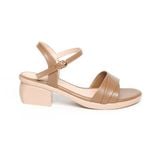 Giày sandal nữ đế PU kem siêu nhẹ cao 5cm Hanatabi quai ngang 2 xếp hậu c bigsize (35-42) mã HNSDG5F1140