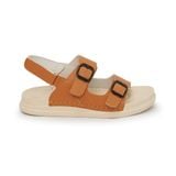 Sandal nữ Hanatabi 2 lớp quai bản có khóa may liền đế cao 2cm mã HNSDX2F805 (Size 35 -> 39)