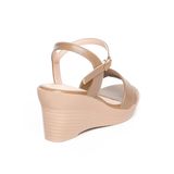 giày sandal nữ đế xuồng PU siêu nhẹ cao 7cm Hanatabi quai 1 xếp hậu c (35-39) mã HNSDX7F1055