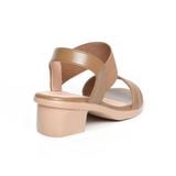 Giày sandal nữ đế PU siêu nhẹ cao 5cm Hanatabi quai ngang hậu thun bigsize (35-42) mã HNSDG5F1146