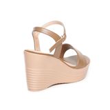 Giày sandal Nữ Đế Xuồng PU Siêu Nhẹ Cao 9cm Hanatabi Quai 1 Xếp Hậu C (35-39) Mã HNSDX8F1085