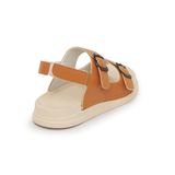 Sandal nữ Hanatabi 2 lớp quai bản có khóa may liền đế cao 2cm mã HNSDX2F805 (Size 35 -> 39)