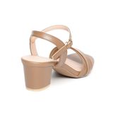 giày sandal nữ cao gót 5cm Hanatabi quai xếp mũi vuông hậu C đế TA bigsize (35-41) mã HNSDG5F864