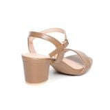 giày sandal nữ cao gót 5cm Hanatabi quai ngang mũi vuông hậu C đế TA bigsize (35-41) mã HNSDG5F871