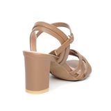 Giày sandal nữ cao gót 7cm Hanatabi quai đan mũi vuông hậu c đế TA bigsize (35-41) mã HNSDG7F1133