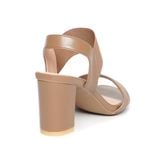 giày sandal nữ gót cao 7cm Hanatabi quai ngang mũi vuông hậu thun đế TA bigsize (35-41) mã HNSD7F1153