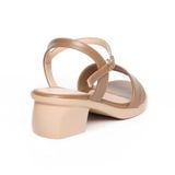 Giày sandal nữ đế PU kem siêu nhẹ cao 5cm Hanatabi quai ngang 1 xếp hậu c bigsize (35-42) mã HNSDG5F1139