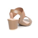 giày sandal nữ cao gót Hanatabi quai ngang mũi vuông hậu thun đế TA bigsize (35-41) mã HNSDG5F1068