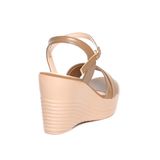Giày Sandal Nữ Đế Xuồng PU Siêu Nhẹ Cao 9cm Hanatabi Quai 2 Xếp Hậu C (35-39) Mã HNSDX9F1083