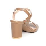 giày sandal nữ cao gót 7cm Hanatabi quai ngang mũi vuông hậu c đế TA bigsize (35-41) mã HNSDG7F876