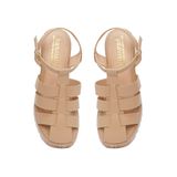 Giày Sandal Nữ Đế PU Siêu Nhẹ Cao 7cm Hanatabi Quai Xương Cá Bít Mũi Hậu C (35-39) Mã HNSDG7F847