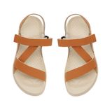 Sandal nữ Hanatabi 2 lớp quai chéo may liền đế cao 2cm mã HNSDX2F803 (Size 35 -> 39)