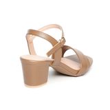 Giày sandal nữ cao gót 5cm Hanatabi quai 1 xếp mũi vuông hậu C đế TA bigsize (35-41) mã HNSDG5F862