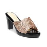 dép nữ đế PU đen siêu nhẹ cao 9cm Hanatabi quai lưới đính đá bigsize (36-40) mã HNDE9F1045