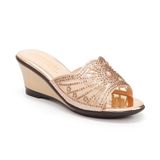 Dép nữ Hanatabi quai lưới đính đá đế xuồng siêu nhẹ cao 7cm mã HNDEL7F941 (Size 35 -> 39)