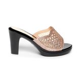 dép nữ đế PU đen siêu nhẹ cao 9cm Hanatabi quai lưới đính đá bigsize (36-40) mã HNDE9F1049