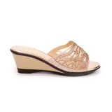Dép nữ đế xuồng PU siêu nhẹ cao 7cm Hanatabi quai lươi đính đá (35-39) mã HNDEL7F943