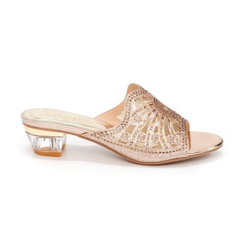 dép nữ cao gót mica 3cm Hanatabi quai lưới đính đá đế TA cao cấp bigsize (35-41) mã HNDE3F786