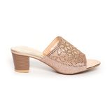 dép nữ cao gót lăn vân gỗ cao 5cm Hanatabi quai lưới đính đá đế TA cao cấp bigsize (35-41) mã HNDE5F963