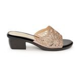 dép nữ đế PU đen siêu nhẹ cao 5cm Hanatabi quai lưới đính đá bigsize (35-42) mã HNDE5F882