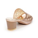 dép nữ cao gót lăn vân gỗ cao 5cm Hanatabi quai lưới đính đá đế TA cao cấp bigsize (35-41) mã HNDE5F910