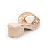 dép nữ đế PU kem siêu nhẹ cao 5cm Hanatabi quai lưới đính đá bigsize (35-42) mã HNDE5F926