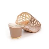 Dép nữ cao gót vân gỗ cao 5cm Hanatabi quai lưới đính đá đế TA cao cấp bigsize (35-41) mã HNDE5F818