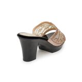 dép nữ đế PU đen siêu nhẹ cao 7cm Hanatabi quai lưới đính đá bigsize (36-40) mã HNDE7F884