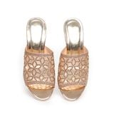 dép nữ cao gót lăn vân gỗ cao 5cm Hanatabi quai lưới đính đá đế TA cao cấp bigsize (35-41) mã HNDE5F963