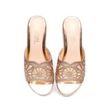 dép nữ đế PU kem siêu nhẹ cao 5cm Hanatabi quai lưới đính đá bigsize (35-42) mã HNDE5F1037