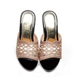 dép nữ đế PU đen siêu nhẹ cao 9cm Hanatabi quai lưới đính đá bigsize (36-40) mã HNDE9F1046