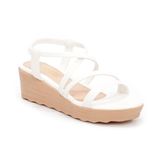 giày sandal nữ đế xuồng PU siêu nhẹ cao 5cm Hanatabi quai chéo hậu thun (35-40) mã HNSD5F946