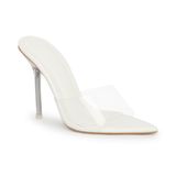 Dép cao gót nữ quai mica gót nhọn cao 9cm mũi nhọn mã HNDE9F647 ( Size 35 -> 39)