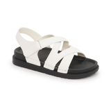 Sandal nữ Hanatabi 2 lớp quai ngang may liền đế cao 3cm mã HNSD3F794 ( Size 35 -> 39)