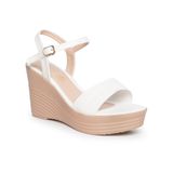 Giày Sandal Nữ Đế Xuồng PU Siêu Nhẹ Cao 9cm Hanatabi Quai 2 Xếp Hậu C (35-39) Mã HNSDX9F1083