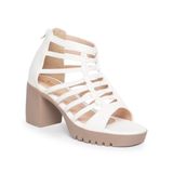 giày sandal nữ đế PU siêu nhẹ cao 7cm Hanatabi quai xương cá khóa kéo (35-39) mã HNSDG7F1149