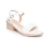Giày sandal nữ đế PU kem siêu nhẹ cao 5cm Hanatabi quai ngang 2 xếp hậu c bigsize (35-42) mã HNSDG5F1140