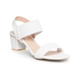 giày sandal nữ cao gót Hanatabi quai ngang mũi vuông hậu thun đế TA bigsize (35-41) mã HNSDG5F1068