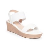 giày sandal nữ đế PU siêu nhẹ cao 5cm Hanatabi quai ngang hậu thun (35-40) mã HNSD5F1143